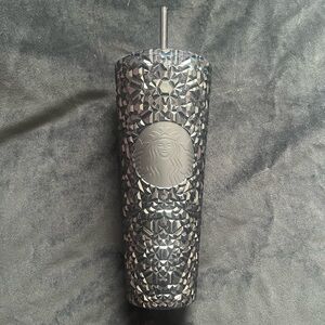 STARBUCKS Venti Geometric Navy Tumbler